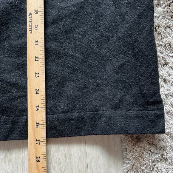 VTG Eddie Bauer 100% Wool Button Down Shirt Black Lrg Workwear Shacket Hong Kong - Picture 7 of 7